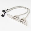 Rocstor 8In 2 Port Usb A Female Low Profile Slot Y10A213-GY1